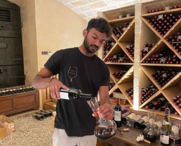 Young, motivated and passionate sommelier 