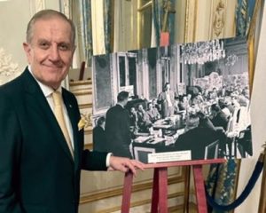 The opening of Vinexpo Paris 2023, Hotel de Talleyrand, the place where the Marshall Plan was signed after the World War II